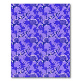 Purple Abstract Duck Camo Area Rug