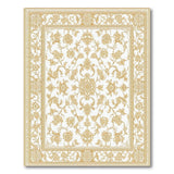 Opulent Gold Floral Persian Area Rug