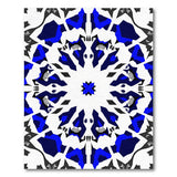 Navy Blue Geometric Mandala Area Rug