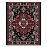 Red Persian Medallion Red Area Rug