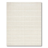 Beige and Neutral Beige Woven Grid Texture Area Rug