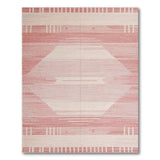Red Geometric Diamond Southwestern Rug