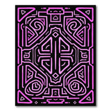 Neon Pink Heritage Tribal Area Rug