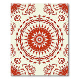 Ornate Red Medallion Persian Area Rug