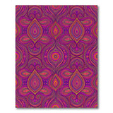 Vibrant Neon Purple Swirl Area Rug