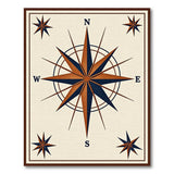 Nautical Compass Rose Area Rug