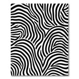 Boho Chic Black and White Bold Black White Zebra Stripe Area Rug