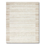 Ivory Beige Heritage Tribal Woven Rug