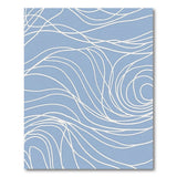 Abstract Wavy Blue Area Rug