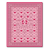ODIKA Washable Pink Heart Area Rug - Low Pile Non-Slip Kid & Pet Friendly Rug