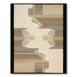 Brown and Tan Abstract Geometric Brown Tan Area Rug