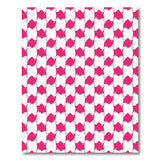 Hot Pink Geometric Diamond Area Rug