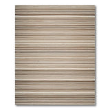 Brown Tan Horizontal Striped Woven Rug