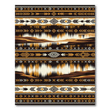 Southwestern Arrow Desert Rug in Brown Tan