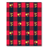 Red Pomegranate Plaid Fruit Rug