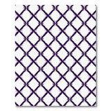 Purple Chain Link Geometric Area Rug