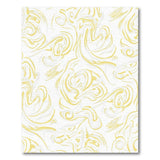 Abstract Yellow Swirl Marble Area Rug