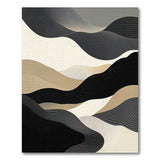 Beige and Neutral Abstract Wavy Landscape Area Rug