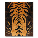 Heritage Tribal Bold Orange Tiger Stripe Area Rug