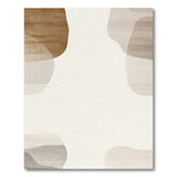 Brown Tan Organic Abstract Area Rug