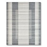 Modern Grey Vertical Stripe Area Rug