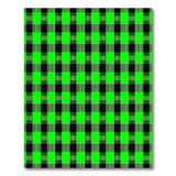 Green Bold Green Black Plaid Area Rug