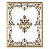 Ornate Gold Filigree Persian Rug