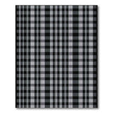 Geometric Modern Black White Plaid Area Rug