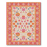 Vibrant Persian Floral Area Rug
