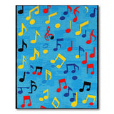 Playful Music Notes Area Rug