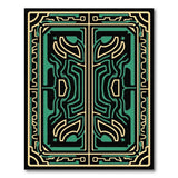 Heritage Tribal Teal Geometric Heritage Tribal Area Rug
