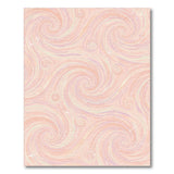Pink Swirl Pastel Washable Area Rug
