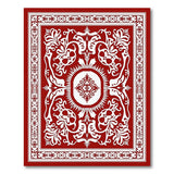 Red Ornate Red Traditional Persian Area Rug