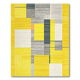 Yellow Geometric Modern Bold Yellow Geometric Abstract Area Rug