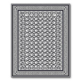 Intricate Black White Persian Geometric Rug