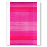 Vibrant Pink Gradient Striped Area Rug