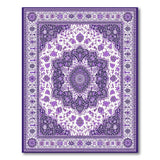 Elegant Purple Persian Medallion Area Rug