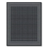 Black and White Geometric Modern Modern Black White Grid Geometric Area Rug