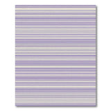 Purple Beige Striped Geometric Area Rug