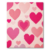 Playful Pink Hearts Tufted Area Rug