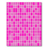 Vibrant Pink Halftone Grid Area Rug