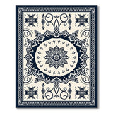 Navy Persian Mandala Area Rug
