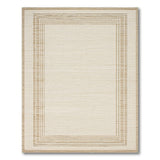 Beige Multi-Border Geometric Area Rug