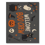 Welcome Boo Crew Halloween Area Rug