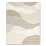 Layered Wave Beige Neutral Area Rug