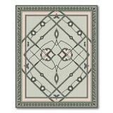 Green Traditional Persian Ornate Green Persian Medallion Rug