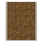 Black and Gold Leopard Print Area Rug