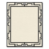 ODIKA Art Deco Washable Rug - Low Pile Geometric Bordered Area Rug