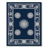 Heritage Tribal Navy Heritage Tribal Geometric Area Rug