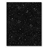 ODIKA Starry Night Galaxy Black Washable Low Pile Area Rug - Non-Slip & Pet Friendly